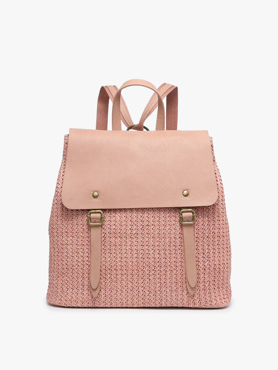 Faye Vegan Woven Backpack